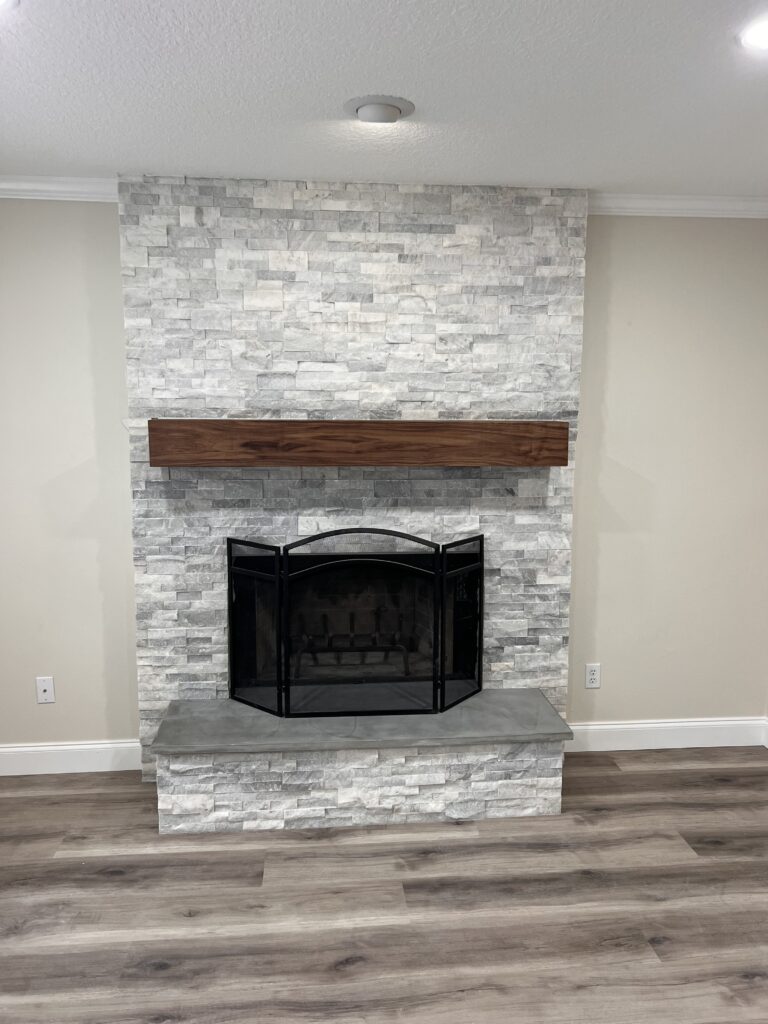 Ponte Vedra Custom Fireplace - after