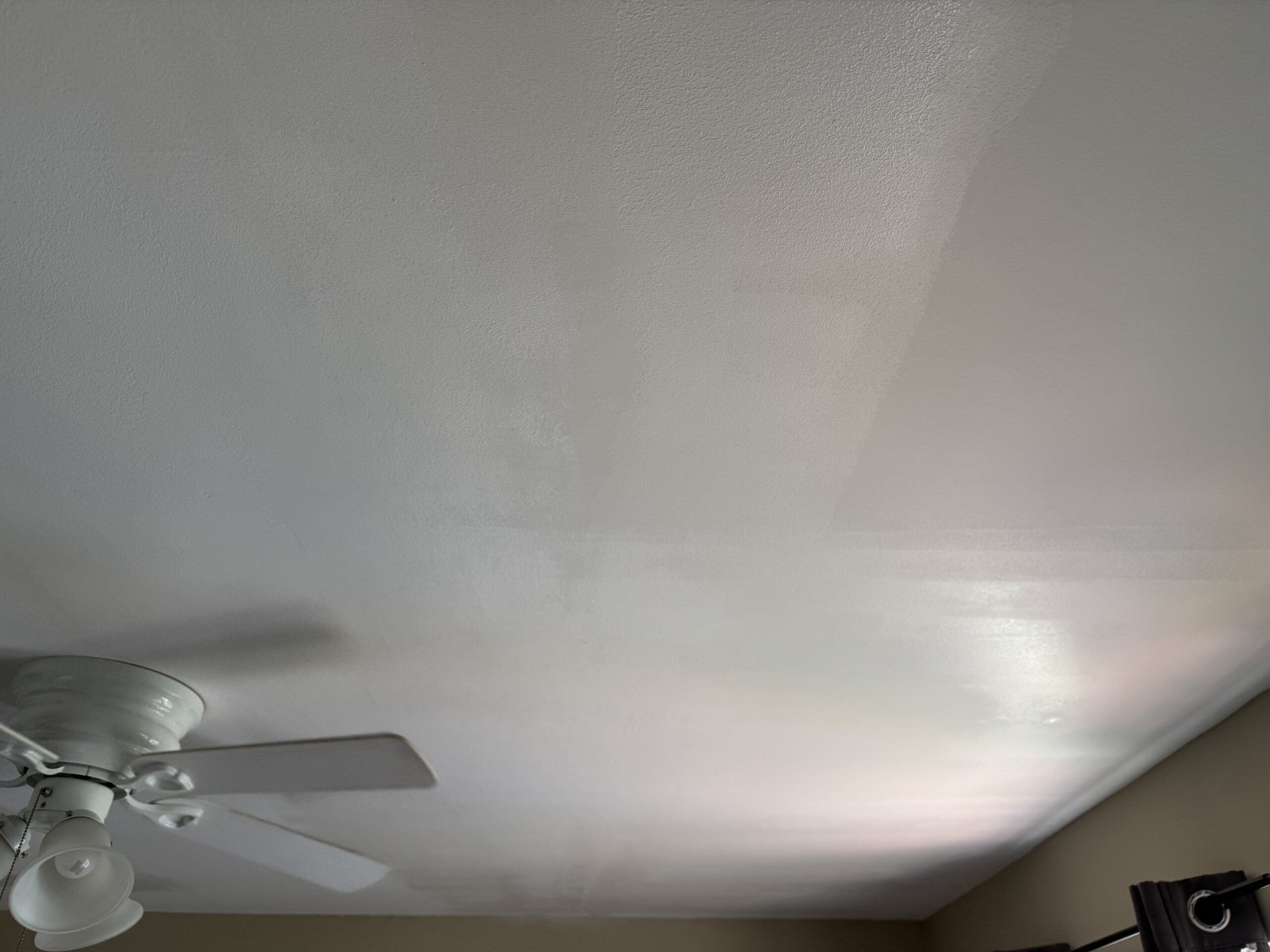 Ponte Vedra Ceiling Tape Repair — And the Sagging Drywall We Found Underneath 10 Finished, repainted ceiling after a Ponte Vedra ceiling tape repair, view 9